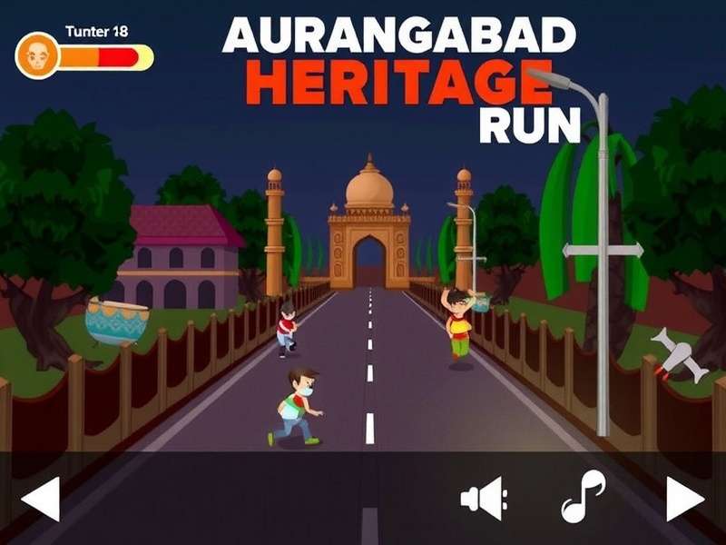 Explore Aurangabad's heritage while racing Aurangabad Heritage Run Gameplay